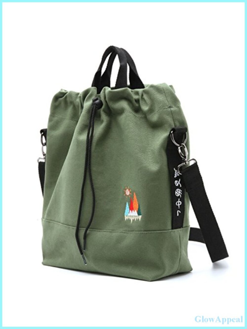 Canvas Crossbody Bag for Women Tote Handbag Slouchy Shoulder Bag